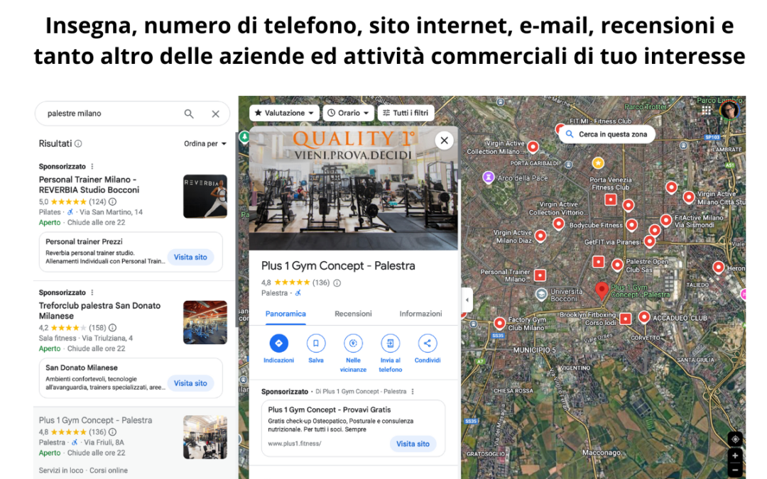 Impara a scaricare i database da Google Maps e dalle Google My Business